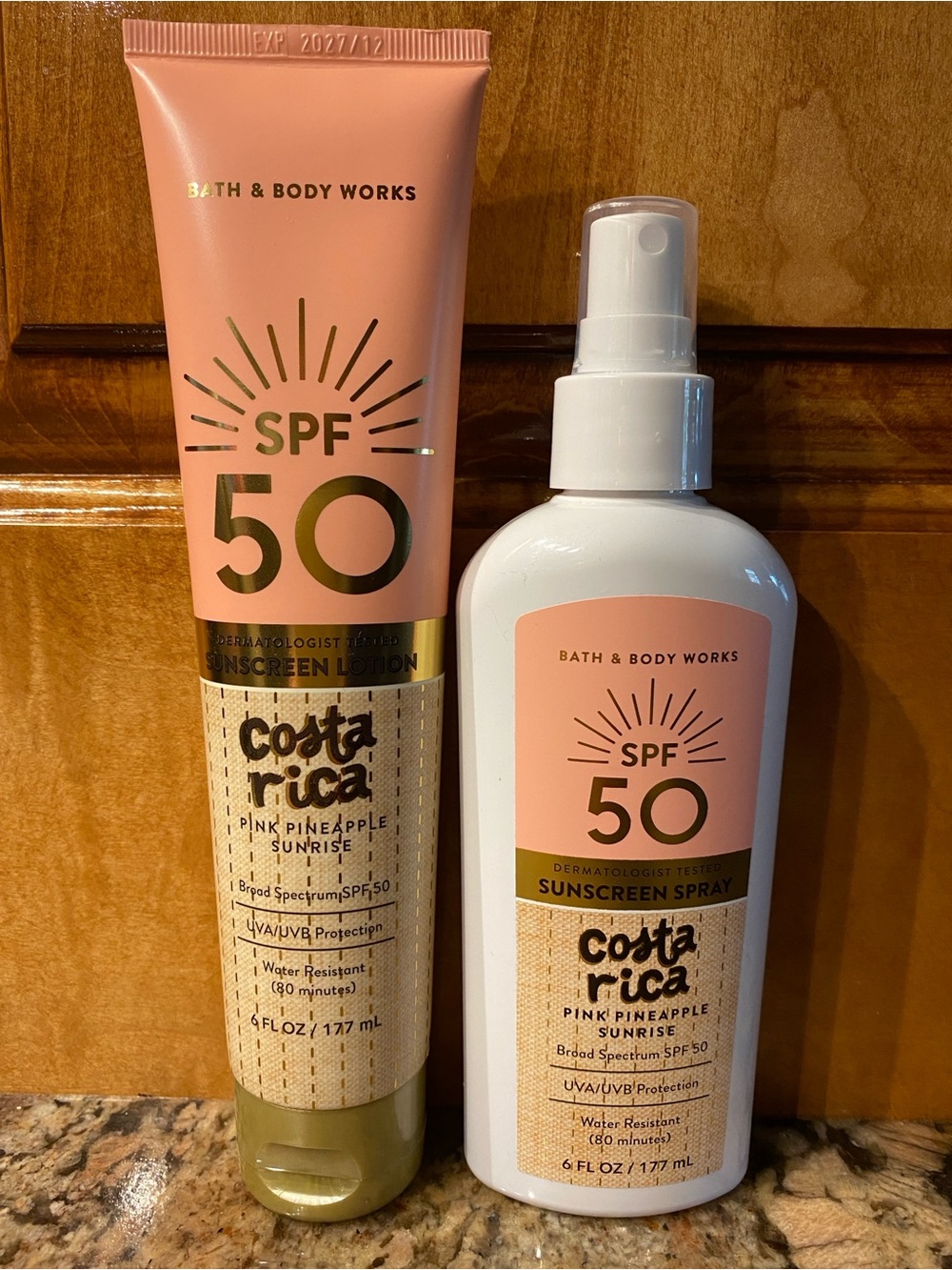 SPF-30 “Pink P’apple Sunrise” Sunscreen: 1-Lotion+1-Spray UVA/UVB Protection NWT
